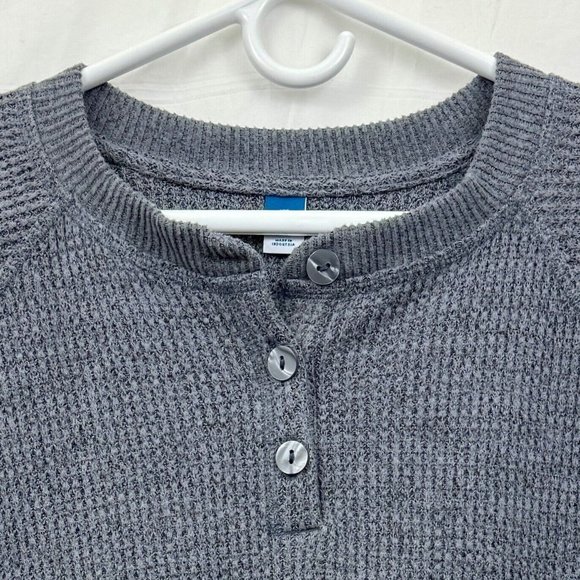 Old Navy Long Sleeve Cozy Shrunk Sweater Women 2XL Gray Panther - Picture 2 of 7